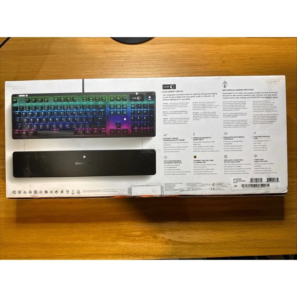 SteelSeries Apex 7 Mechanical Gaming Keyboard - Red Switch
